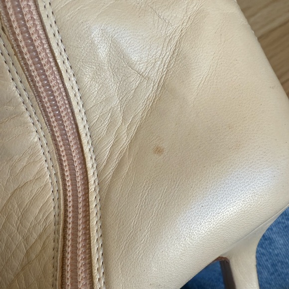 Miista Cream Heeled Boots - Picture 10 of 11